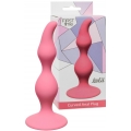 Розовая анальная пробка Сurved Anal Plug