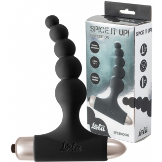 Анальная пробка с вибрацией Spice It Up New Edition Splendor черная