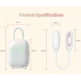Смарт вибро-яйцо с вакуумным стимулятором и зарядным кейсом BeYourLover Magic Suitcase
