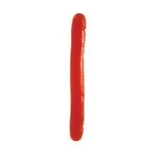 Красный двусторонний фаллоимитатор 30 см