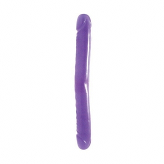 Фиолетовый двусторонний фаллоимитатор 30 см