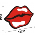 Виниловая наклейка на авто Красные губы