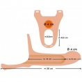 Реалистичный фаллопротез на ремнях Strap-On +6 см к длине
