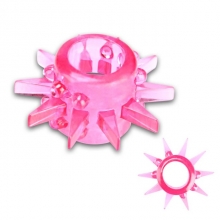 Розовое кольцо на пенис со стимуляторами