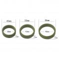 Набор из 3 плоских эрекционных колец Power Plus Soft Silicone Pro Ring зеленого цвета