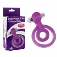 Виброкольцо фиолетовое Dual Rings Vibe-Tongue Style
