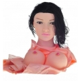 Надувная кукла с 3D лицом брюнетка