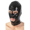 Латексная маска для головы черная