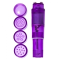Фиолетовый мини-стимулятор Erotist Adult Toys с насадкам