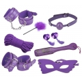 Фиолетовый набор БДСМ из 8 предметов