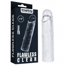 Прозрачная насадка на пенис Flawless Clear Penis Sleeve +2,5 см