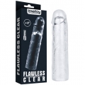 Прозрачная насадка на пенис Flawless Clear Penis Sleeve +5 см