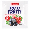 Съедобный лубрикант со вкусом свежей смородины Tutti-Frutti OraLove 4 мл, пробник