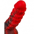 Искушающий фантазийный вибратор из жидкого силикона Black and Red by Toyfa Monster Tops 27 см
