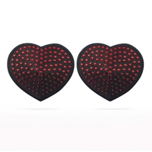 Пэстисы для груди Reusable Red Diamond Heart Nipple Pasties