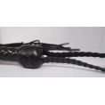 Шикарная кожаная плеть с шипами Hand Made длина хлыстов 38 см
