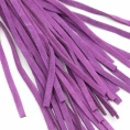 Черно-фиолетовая замшевая плеть с узором 39 см