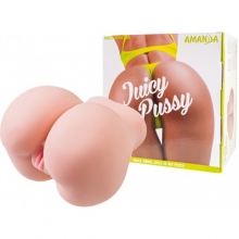 Реалистичный мастурбатор-попка с двумя отверстиями Juicy Pussy Amanda