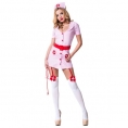 Розовый костюм Похотливая медсестра M/L