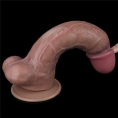 Реалистичный фаллос-мулат с мошонкой Lovetoy Silicone Cock 27 см