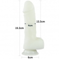 Светящийся в темноте фаллос на присоске Lumino Play Dildo 19 см