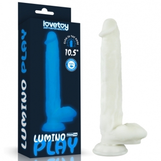 Светящийся в темноте фаллос на присоске Lumino Play Dildo 27 см