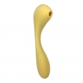 Гибкий вагинально-клиторальный смарт-вибратор Magic Motion Bobi желтый