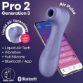 Вакуумно-волновой бесконтактный смарт-стимулятор Satisfyer Pro 2 Generation 3 Connect App Violet