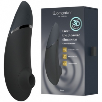 Бесконтактный вакуумно-волновой стимулятор клитора Womanizer Next черный