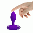 Анальная втулка с вибрацией Pretty Love Vibra Butt Plug фиолетовая