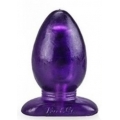 Большая анальная пробка фиолетового цвета
