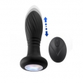 Анальная вибровтулка с возвратно-поступательной функцией и LED-подсветкой Secwell Plug с пультом ДУ
