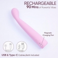 Розовый гибкий вибратор для зоны G с функцией памяти Selove TouchBend