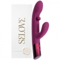Фиолетовый вибратор-кролик с плавающим стимулятором для зоны G Selove Swirly
