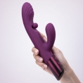 Фиолетовый вибратор-кролик с плавающим стимулятором для зоны G Selove Swirly