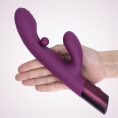Фиолетовый вибратор-кролик с плавающим стимулятором для зоны G Selove Swirly