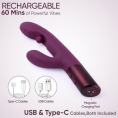 Фиолетовый вибратор-кролик с плавающим стимулятором для зоны G Selove Swirly