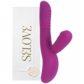 Фиолетовый вибратор-пульсатор с вакуумным клиторальным стимулятором Selove Caress