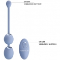 Вагинальные шарики с вибрацией Pretty Love Willie с пультом ДУ сиреневые