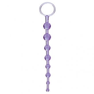 Фиолетовая анальная цепочка First Time Love Beads