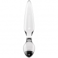 Стеклянный стимулятор 3 в 1 Satisfyer Triple Crystal 2 прозрачный 22 см