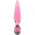 Стеклянный стимулятор 3 в 1 Satisfyer Triple Crystal 2 розовый 22 см