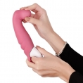 DEMO Розовый вибратор Satisfyer Vibes Petting Hippo для точки G