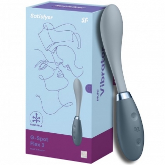 Гибкий вибратор для точки G Satisfyer G-Spot Flex 3 серый