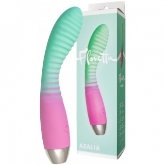 Вибратор с изогнутой рельефной головкой Flovetta Azalia