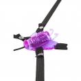 Фиолетовая бабочка с проводным пультом управления вибрацией