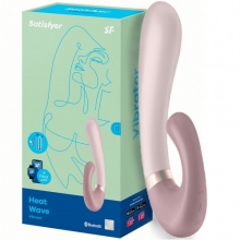 Смарт-вибратор со стимулятором клитора и функцией нагрева Satisfyer Heat Wave Mauve