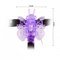Вибростимулятор клитора на ремешках фиолетовый