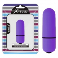 Фиолетовая вибропуля с 10 режимами вибрации X-Basic Lovetoy