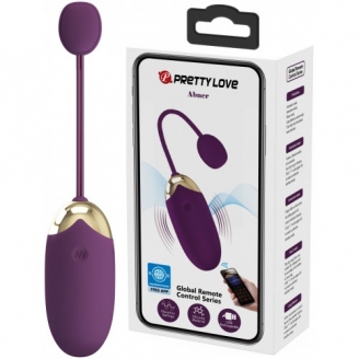 Перезаряжаемое смарт-виброяйцо Pretty Love Abner фиолетовое